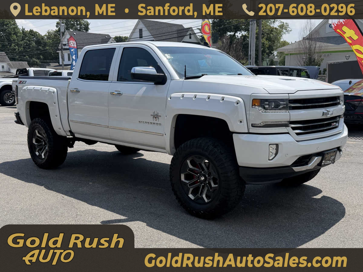 White 2018 Chevrolet Silverado 1500 Pickup Truck Four-Wheel Drive 6-Speed Automatic